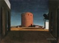 La tour rouge Giorgio de Chirico surréalisme métaphysique